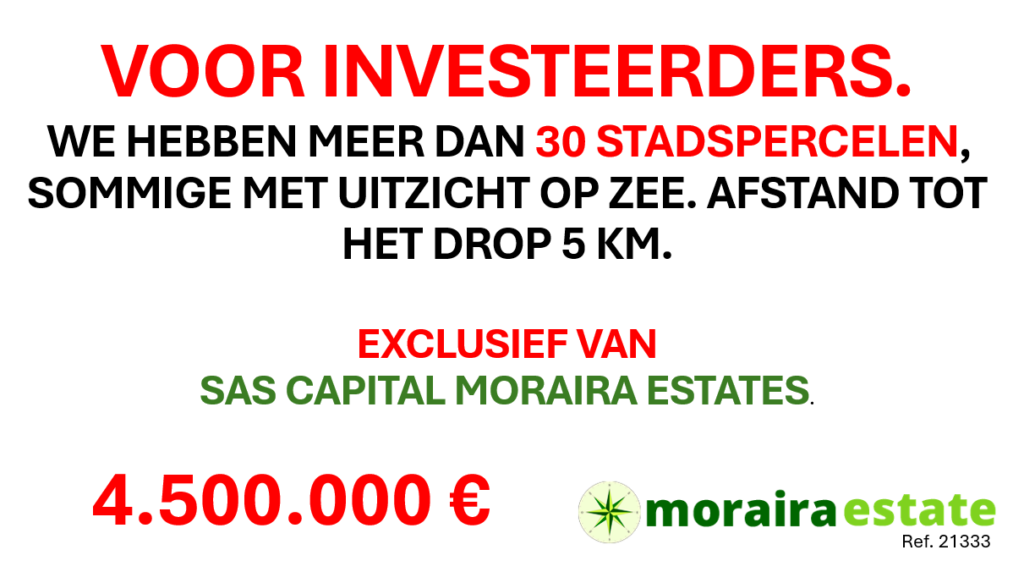 VOOR INVESTEERDERS. 30 STADSPERCELEN, EXCLUSIEF VOOR INVESTEERDERS. 30 STADSPERCELEN, EXCLUSIEF